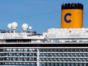 A view shows the Costa Luminosa cruise ship moored at the Grand Port Maritime Marseille (GPMM), in Marseille, France, Nov. 15, 2019.
