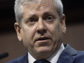NDP MP Charlie Angus speaks about facial recognition technology during a news conference on Parliament Hill in Ottawa, Monday, March 9, 2020.