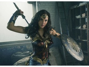 This image released by Warner Bros. Entertainment shows Gal Gadot in a scene from "Wonder Woman," in theaters on June 2. (Clay Enos/Warner Bros. Entertainment via AP) ORG XMIT: NYET618