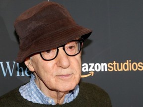 Director Woody Allen arrives for a screening of the film "Wonder Wheel" in New York, U.S., November 14, 2017.
