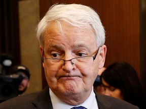 Transport Minister Marc Garneau speaks to media on Parliament Hill in Ottawa, March 9, 2020.