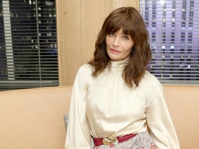 Helena Christensen attends Tabitha Simmons 10th year anniversary dinner at L'Avenue at Saks on Nov. 13, 2019 in New York City. (Monica Schipper/Getty Images for Saks Fifth Avenue)