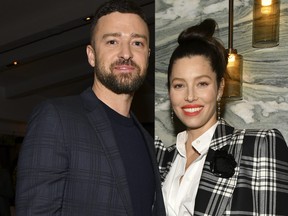 Justin Timberlake and Jessica Biel pose for portrait at the Premiere of USA Network's "The Sinner" Season 3 on Feb. 3, 2020 in West Hollywood, Calif. (Rodin Eckenroth/Getty Images)