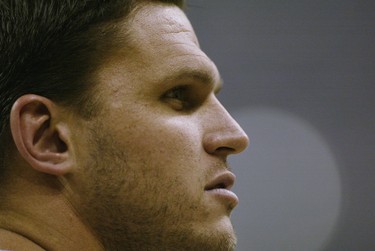 Tackle Tony Boselli of the Houston Texans stands on the sideline during the NFL game against the Dallas Cowboys on September 8, 2002 at Reliant Stadium in Houston, Texas.  (Ronald Martinez/Getty Images)