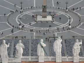 General view of St. Peter's Square after the Vatican reports its first case of coronavirus, at the Vatican, March 6, 2020.