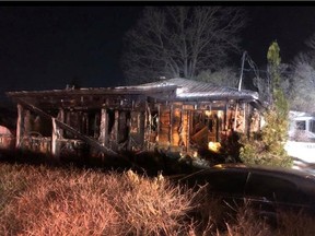 A woman was seriously injured escaping an early-morning fire in this house in the Fabreville district of Laval on Saturday, March 7, 2020.