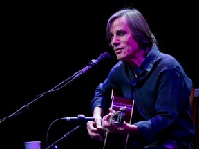 Singer Jackson Browne plays at the Jubilee Auditorium in Edmonton on March 28, 2011.