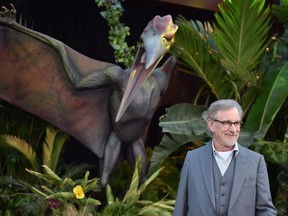 Steven Spielberg attends the premiere of "Jurassic World: Fallen Kingdom" at The Walt Disney Concert Hall in Los Angeles, on June 12, 2018.