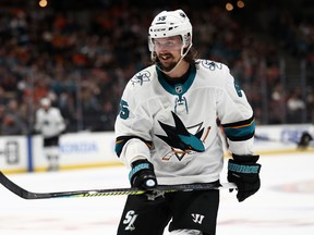 Currently injured defenceman Erik Karlsson hasn’t had much luck with his body in his two seasons in San Jose. (Sean M. Haffey/Getty Images)