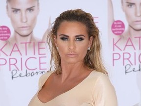 Katie Price launches her new book Reborn in London, United Kingdom, on Sept. 21, 2016.