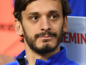 Sampdoria's Manolo Gabbiadini is the second Serie A player to test positive for the coronavirus, the team announced on Thursday, March 12, 2020.