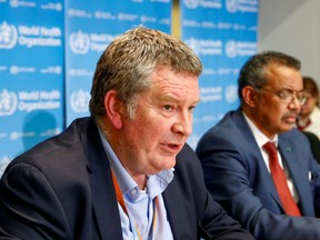 Mike Ryan, Executive Director of the World Health Organization's (WHO) emergencies program, speaks at a news conference on the coronavirus in Geneva, Switzerland February 6, 2020. (REUTERS/Denis Balibouse/File Photo)