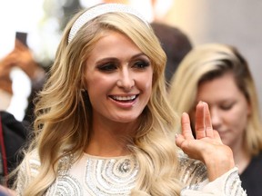 Paris Hilton greets fans during the launch of Platinum Rush at Highpoint Shopping Centre on November 23, 2018 in Melbourne, Australia.