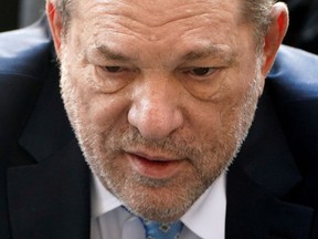 Film producer Harvey Weinstein arrives at the New York Criminal Court during his sexual assault trial in the Manhattan borough of New York City, New York, U.S., February 24, 2020.