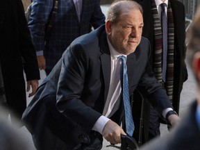 Harvey Weinstein arrives at New York Criminal Court for another day of jury deliberations in his sexual assault trial in the Manhattan borough of New York City, New York, U.S., February 24, 2020.