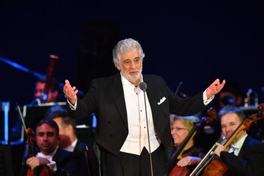 In this file photo taken on August 28, 2019, Spanish tenor Placido Domingo performs in Szeged, Hungary. (ATTILA KISBENEDEK/AFP via Getty Images)