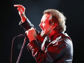 Eddie Vedder of Pearl Jam performs at the Air Canada Centre in the first of two shows in Toronto May 10, 2016.
