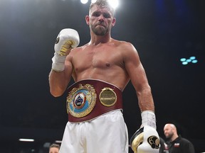 Billy Joe Saunders defeats Willie Munroe Jr for the WBO World Middleweight Title fight at Copper Box Arena on Sept.16, 2017, in London, England.