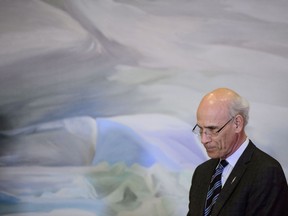 In this March 18, 2019, then-clerk of the Privy Council Michael Wernick takes part in a cabinet shuffle at Rideau Hall in Ottawa.