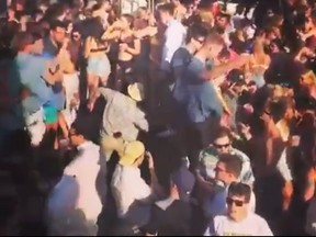 Spring breakers are pictured in this screen grab of a video posted by STS Travel on Instagram.  (Instagram)