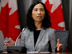 Canada's Chief Public Health Officer Dr. Theresa Tam attends a news conference as efforts continue to help slow the spread of coronavirus disease (COVID-19) in Ottawa, Ontario, Canada March 23, 2020.