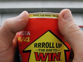 Tim Hortons is scrapping the Roll Up the Rim cups, the company announced on Saturday, March 7, 2020.