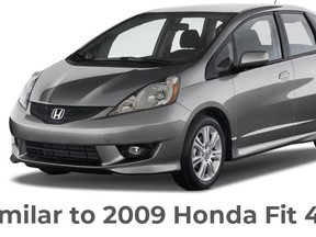 Investigators are looking for a grey four-door 2009 Honda Fit with Ontario licence plate #CJHB-697, similar to the one seen here, that was stolen from a pizza delivery driver in Whitby on Wednesday, March 25, 2020. (Durham Regional Police handout)