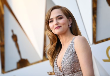 Zoey Deutch arrives for the 90th Annual Academy Awards on March 4, 2018, in Hollywood. (VALERIE MACON/AFP/Getty Images)