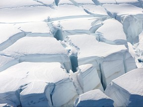 A glacier is seen in Half Moon Bay, Antarctica, February 18, 2018. (REUTERS/Alexandre Meneghini/File Photo)