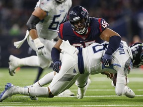 Christian Covington, seen here with the Houston Texans, has joined the Denver Broncos.