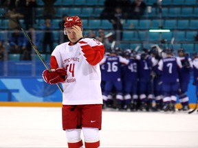 The Maple Leafs are interested in Russian sniper Alexander Barabanov, who is represented by Daniel Milstein, the same agent who represents Ilya Mikheyev. (Bruce Bennett/Getty Images)