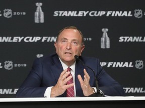 NHL commissioner Gary Bettman is trying to find a way to stop the league's financial bleeding.