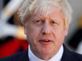 British Prime Minister Boris Johnson remains in good spirits as he battles COVID-19 in London hospital, his spokesperson said Tuesday, April 7, 2020.