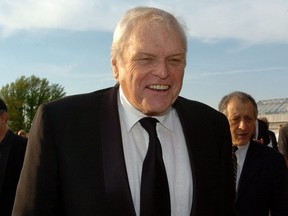 Two-time Tony award winner Brian Dennehy arrives at the Stratford Festival for opening night.