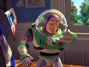 Buzz Lightyear in "Toy Story."