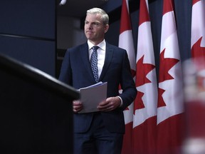 Tim McMillan, President and CEO of the Canadian Association of Petroleum Producers, arrives for a press conference in Ottawa on Monday, June 3, 2019.