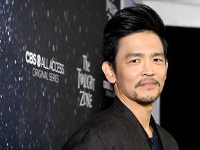 John Cho attends CBS All Access new series "The Twilight Zone" premiere at the Harmony Gold Preview House and Theater on March 26, 2019 in Hollywood, Calif.