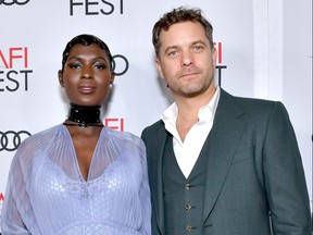 Jodie Turner-Smith and Joshua Jackson attend the "Queen & Slim" Premiere at AFI FEST 2019 presented by Audi at the TCL Chinese Theatre on November 14, 2019 in Hollywood, California.