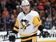 Patrick Marleau of the Pittsburgh Penguins looks on during the first period of a game against the Anaheim Ducks at Honda Center on Feb. 28, 2020 in Anaheim, Calif. (Sean M. Haffey/Getty Images)