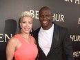 Actor Terry Crews and his wife Rebecca King-Crews arrive at the premiere of Paramount Pictures' "Ben-Hur" at the Chinese Theatre on August 16, 2016 in Los Angeles, California.  (Kevin Winter/Getty Images)