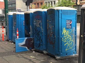Vancouver police are investigating after a dead infant was found in portable toilet in the Downtown Eastside, according to reports.