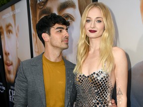 Joe Jonas (L) and Sophie Turner attend the Premiere of Amazon Prime Video's 'Chasing Happiness' at Regency Bruin Theatre on June 3, 2019, in Los Angeles.