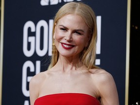 Nicole Kidman arrives at the 77th Golden Globe Awards in Beverly Hills, Calif., Jan. 5, 2020