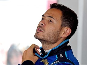 NASCAR Cup Series driver Kyle Larson prepares to practice for the Daytona 500 at Daytona International Speedway.