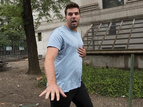 Billy McFarland leaves federal court after his arraignment in New York on Saturday, July 1, 2017.