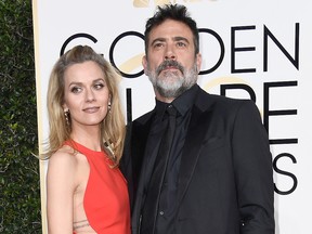 Hilarie Burton and Jeffrey Dean Morgan attend the 74th Annual Golden Globe Awards at The Beverly Hilton Hotel on Jan. 8, 2017, in Beverly Hills, Calif.