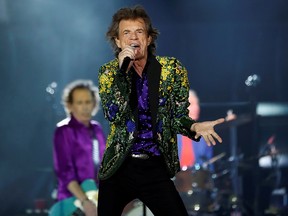 Mick Jagger of The Rolling Stones performs during their No Filter U.S. Tour at Rose Bowl Stadium in Pasadena, Calif., Aug. 22, 2019.