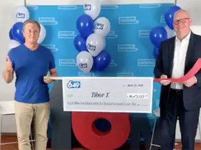 Tibor Tusnady, a pharmacist who purchased his ticket in Surrey, matched all six numbers to win the $16-million jackpot from the April 15 Lotto 6/49 draw.