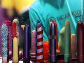 The sale of sex toys in Colombia has shot up in recent weeks. (STR/AFP/Getty Images)