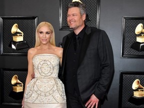 Gwen Stefani and Blake Shelton attend the 62nd Annual GRAMMY Awards at Staples Center on January 26, 2020 in Los Angeles. (Amy Sussman/Getty Images)